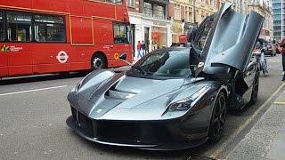 Gordon Ramsay driving his Ferrari LaFerrari in London!