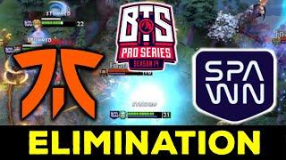 FNATIC vs SPAWN TEAM - CRAZY ELIMINATION !! BTS PRO SERIES 14 SEA DOTA 2