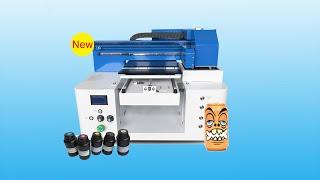 Hot selling 2021 New A3Pro UV printer with varnish oil printing 3350 uv flatbed printer double heads