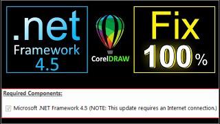 Microsoft .net framwork 4 5 | How to fix .net framework problem | Coreldraw error | How to fix