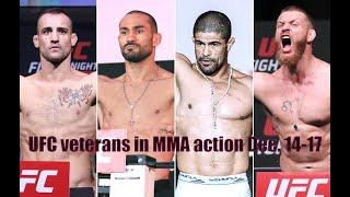 UFC veterans in MMA action Dec. 14-17