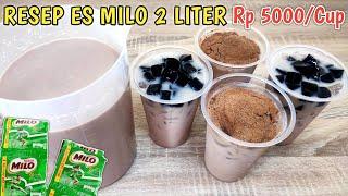 MINUMAN VIRAL DARI MILO! RESEP ES MILO 2 LITER | IDE JUALAN MINUMAN 5000AN PASTI LARIS DIBULAN PUASA