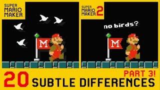 20 Other Subtle Differences between Super Mario Maker 2 and SMM1 (3/4)