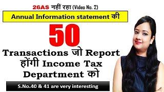 ITR Alert! Annual information statement की 50 Transactions जो Report होंगी Income Tax Department को