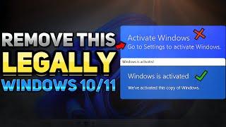 How to Remove Activate Windows 10 and 11 Watermark PERMANENTLY (Activate Windows 10/11)