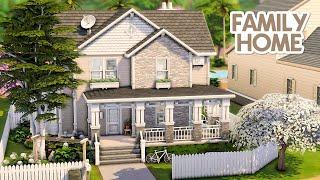 SUBURBAN FAMILY HOME  The Sims 4 Save File Speed Build | No CC