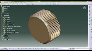 Straight Knurling - 카티아(catia) 자동설계 바른줄형 널링