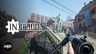 FIRST LOOK AT INDUSTRIA - A Beautiful First Person Shooter | Flaming Yakuma Plays | Gameplay