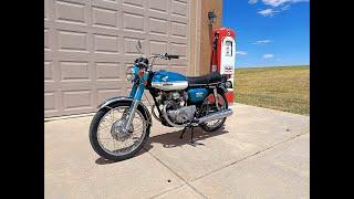 Cruising on a 1970 Honda CB 175