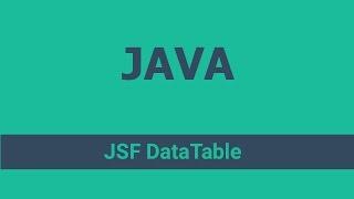 JSF DataTable