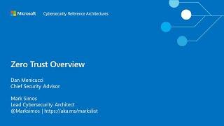 MCRA Zero Trust Overview