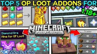 Top 5 Op Loot Mod For Minecraft Pocket Edition | TOP 5 BEST MODS FOR MINECRAFT PE!