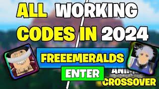 [CODES] ANIME CROSSOVER DEFENSE ALL WORKING CODES 2024! FREE EMERALDS & MYTHIC UNITS | ROBLOX