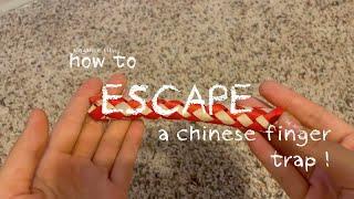 how to escape a chinese finger trap  | aefilm