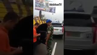 TNI GADUNGAN YG AROGAN DI JALAN TOL | DI CIDUK TNI ASLI #shorts #viral #trending #youtubeshorts