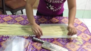 Tutorial How to make Dry Straight Noodle Manually