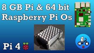 8GB Raspberry Pi 4. 64 bit Raspberry Pi Os. Plus passive cooling Aluminium case.