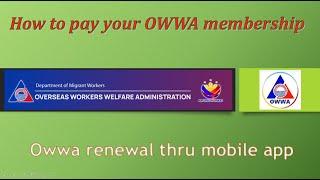 Owwa membership renewal..Expired