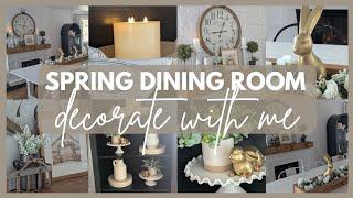  2025 SPRING DECORATE WITH ME│SPRING DECORATING IDEAS & INSPIRATION│SPRING DINING ROOM