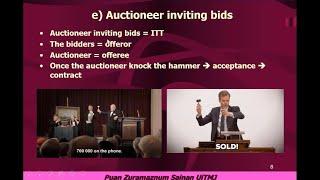 Auctioneer Inviting for Bids is an Invitation To Treat