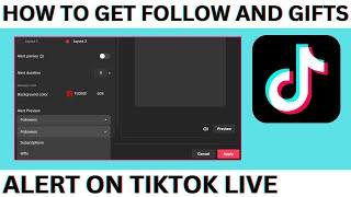 How to Get Follow And Gifts Alert On Tiktok Live - Tiktok Live Studio