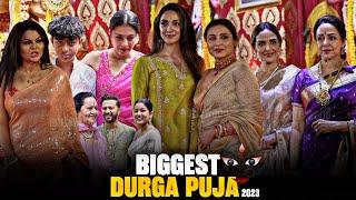 UNCUT - Biggest Durga Puja 2023 | Kajol, Yug Devgn, Rani Mukerji, Kiara Advani, Hema Malini, Rakhi