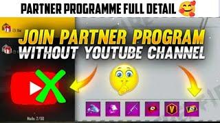 How to join ff partner programme in 2023 || Join free fire partner programme #vbadge