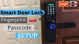 Tuya Smart Door Lock Fingerprint and Passcode Setup