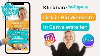 Erstelle eine Bio Link Webseite für Instagram mit Canva in unter 20 Minuten | Canva-Tutorial