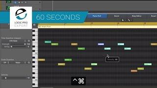 Learn About The Hidden Velocity Tool Key Combination in Logic Pro X   Explained In Under A Minute