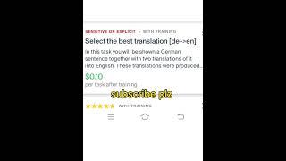 Select the best translation [ de-en] $0.10 . training+Exam accepted