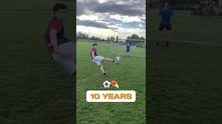 10 YEARS of Football‼️⏰️ #shorts #football #soccer