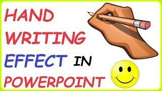 Handwriting Text Effect In PowerPoint ( 2 Ways To Create A Handwriting Effect In PowerPoint )