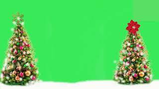 realistic Christmas trees animation | green screen effect | Merry Christmas 