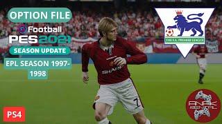 REVIEW OPTION FILE PES 2021 EPL MUSIM 1997/1998 PS4 PS5