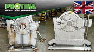 CATINET carpet centrifuge after renovation in PROTIMA