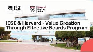 IESE Value Creation Through Effective Boards