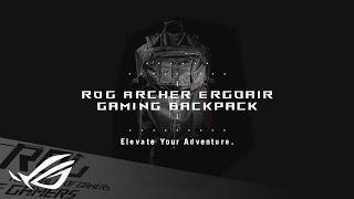 ROG Archer ErgoAir Gaming Backpack - Elevate Your Adventure. | ROG