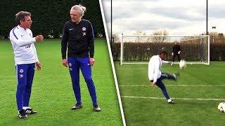 Gianfranco Zola Teaches Jimmy Bullard How To Take PERFECT Free-Kicks!