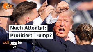 Nach dem Attentat auf Trump: Wie verändert es den US-Wahlkampf? | Analyse bei ZDFheute live