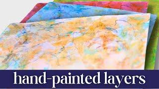 Hand-Painted Layers For Mixed Media Backgrounds - They’re Lucious!