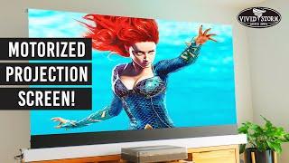 VIVIDSTORM Ultra Short Throw | Ambient Light Rejecting | Motorized Projector Screen | A REVIEW!