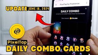 Pixel Tap Daily Combo Card Today 18 June 2024 | Pixelverse Daily Combo | BKD tutorials