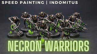 Speed Painting Necron Warriors | Indomitus