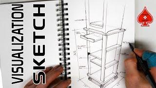 Basic line weight product sketching