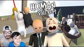 Bebes en el Mundo de Plastilina | Aventuras en Human Fall Flat | Juegos Karim Juega