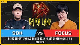 WC3 - [HU] Sok vs FoCuS [ORC] - Decider - Being Esports World Series 2024 - East