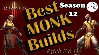 Diablo 3 Season 12 Best Solo Monk builds patch 2.6.1