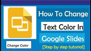 How To Change Text Color In Google Slides