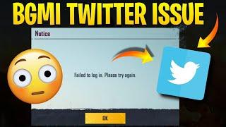  How To Fix Failed to log in.Please try again problem || Bgmi Twitter login problem fix